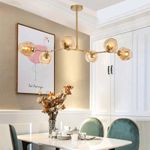 Люстра Bubble 8 amber