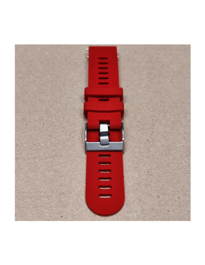 Ремешок Premium 20 мм силиконовый для Garmin Forerunner 55/245/645, Venu, Venu Sq, Venu 2 Plus, Vivoactive 3, Vivomove быстросъемный (Красный)