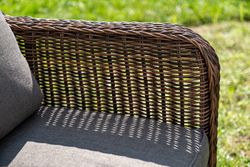 "Гляссе" лаунж-зона из искусственного ротанга, цвет коричневый