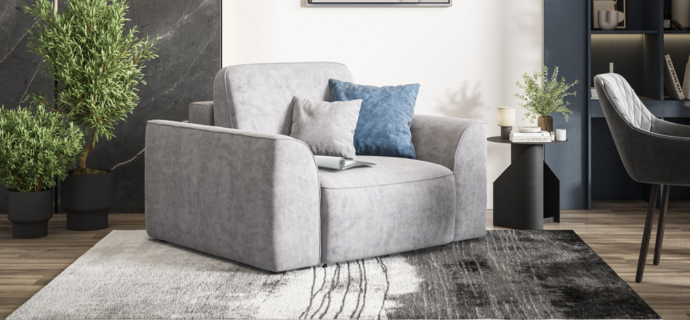 Кресло Кинг Модуль Велюр Роял агат