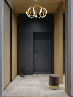 Люстра подвесная светодиодная Lanbos Риббон, LED 70 Вт, до 15 кв м, золотая