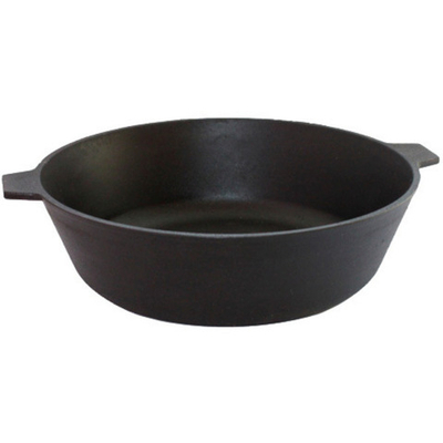 Сковорода литая чугунная 260х60 с двумя ушками