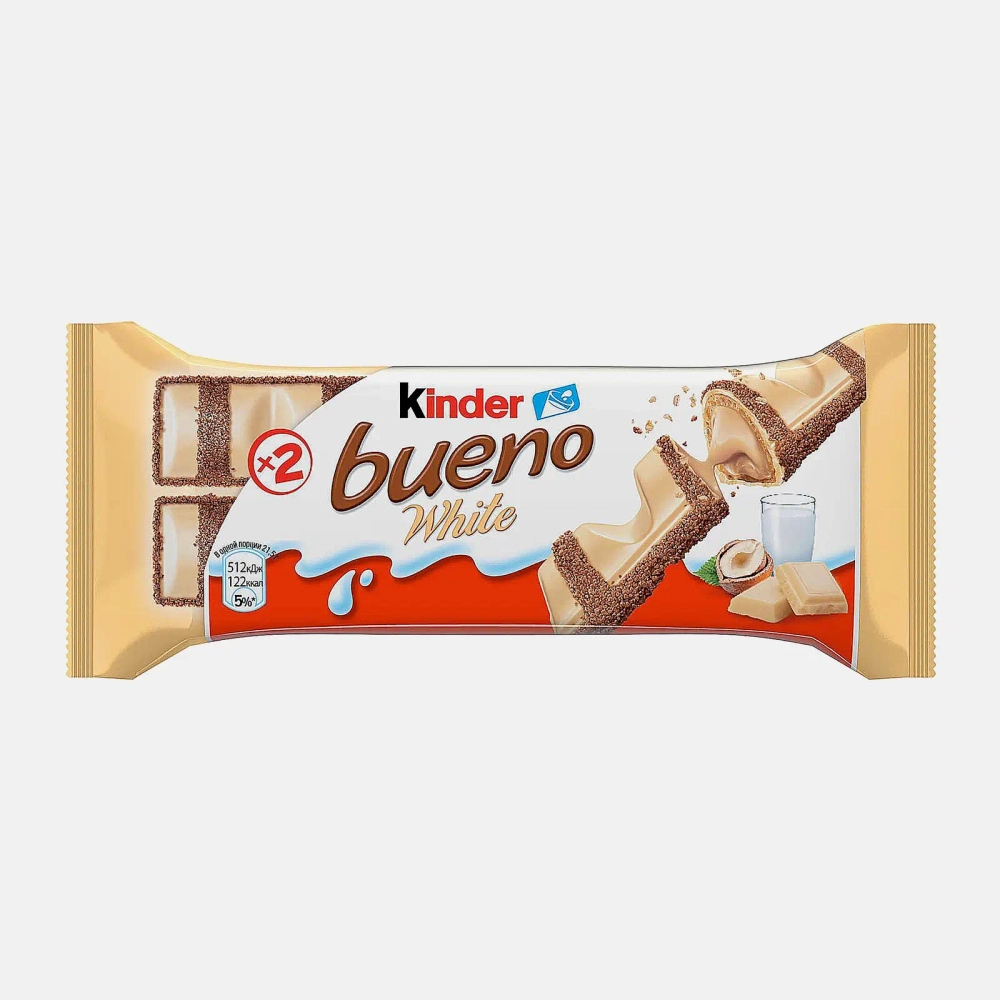 Вафли Kinder Bueno White 39г