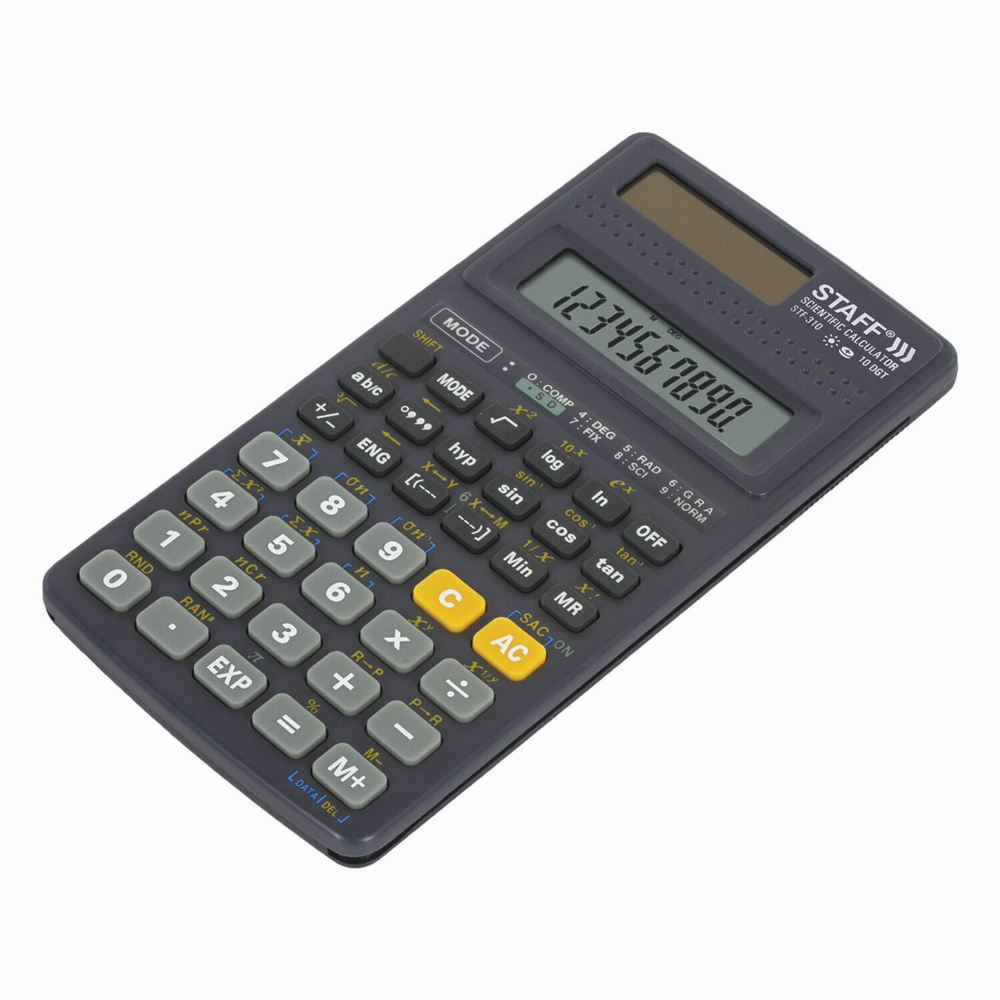 Калькулятор инженерный STAFF STF-310 (142х78 мм) 139 функций 10+2 разрядов двойное питание