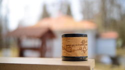 Малая фарфоровая пиала или миска для завтрака с берестой. Коллекция Чеховская или Мелиховская