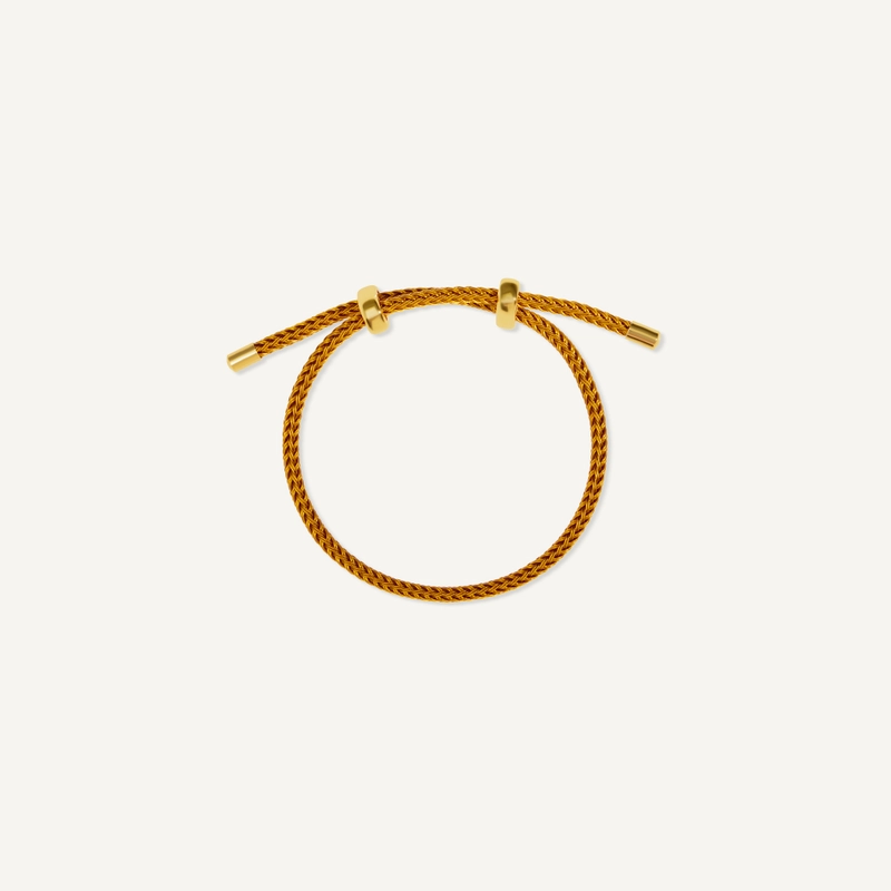 Браслет Просто Шнур – Золотой