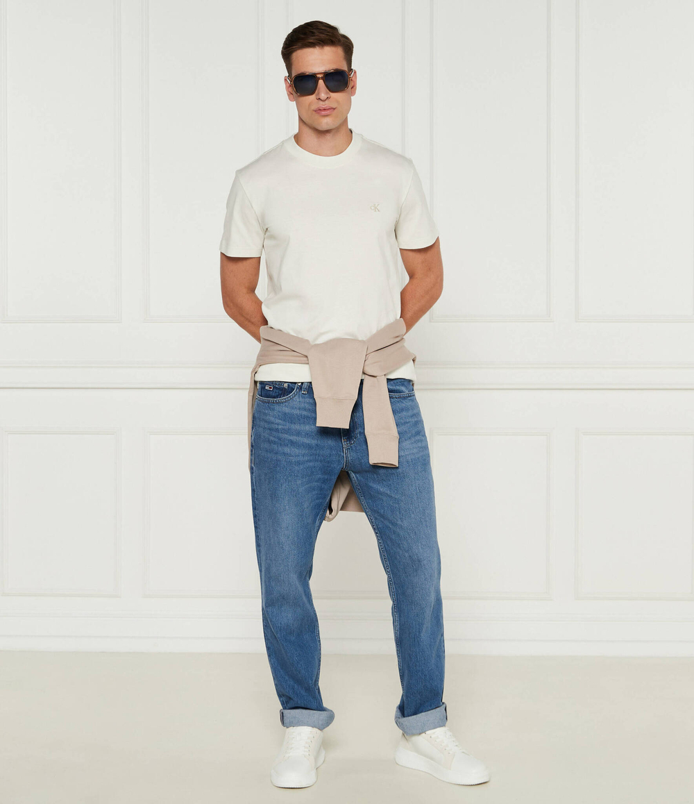 Футболка CALVIN KLEIN JEANS - экрю(J30J326683)