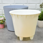 Горшок цветочный Sand 15,8л d320мм c дренажной вставкой, на колесиках, утренний туман