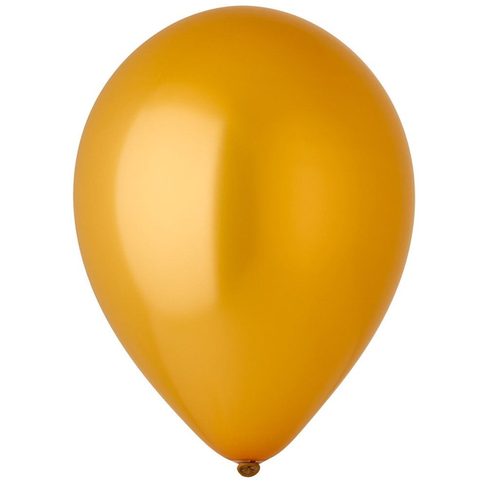 Шар латексный Металлик 30 см (Золотой)