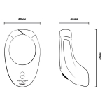 Черное эрекционное виброкольцо 3,5x4,2см для ношения We-Vibe Bond SNNS1007