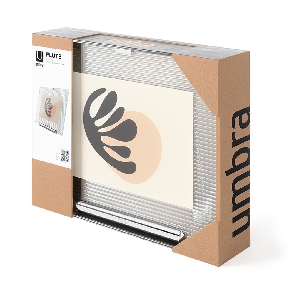 Фоторамка Flute, 16х20 см, хром