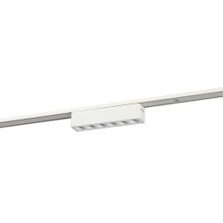 Магнитный трековый светильник ЭРА TRM-S5-2-6W4K WH светодиодный 6Вт 4000К белый для системы S5 | Магнитные трековые светильники