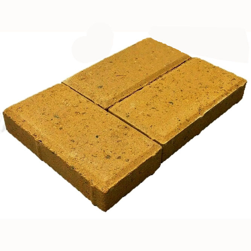 Брусчатка Кирпичик 4 (желтый), вибропрессование