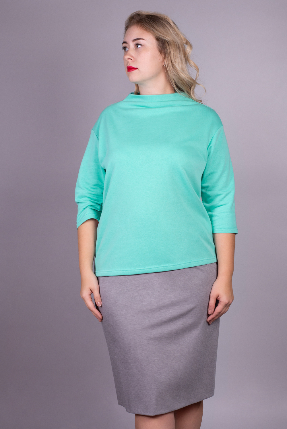 Юбка женская 3449зп, серый #47С013449зп