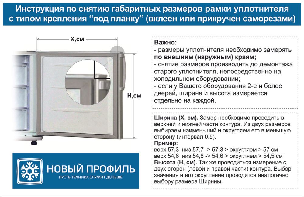 Уплотнитель двери холодильника Indesit (Индезит) C240G, 770 x 570 мм / морозильная камера