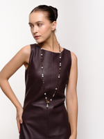 Колье "Sea pearl hematite" Gold