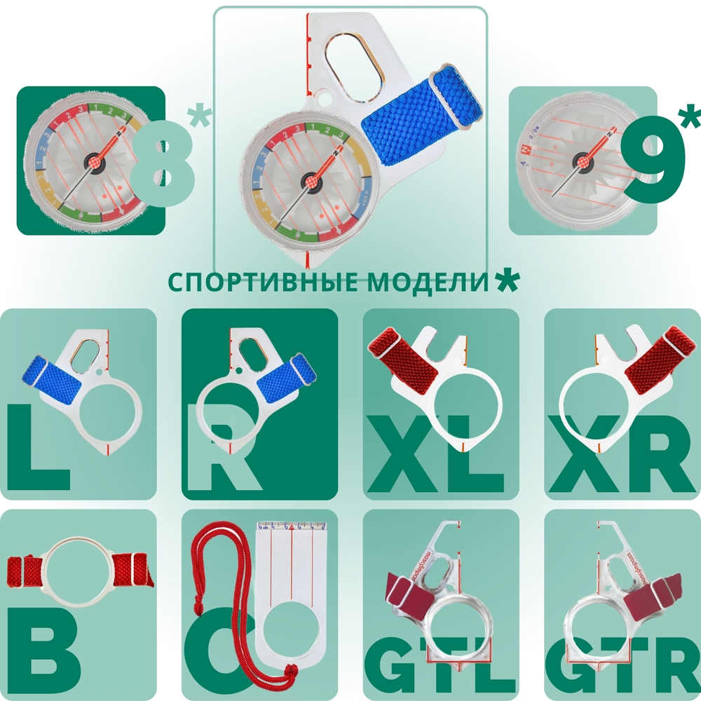 Компас звездочка, Москомпас Модель 8R