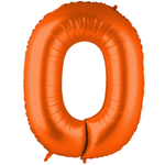 Шар фольгированный Цифра 0 101 см (Оранжевый)