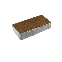 Тротуарная плитка ПРЯМОУГОЛЬНИК 200x100 мм - Листопад гранит Каир