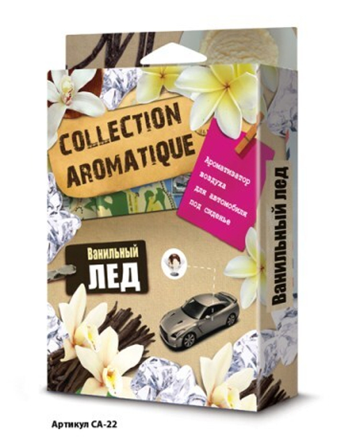 Ароматизатор под сиденье  COLLECTION AROMATIQUE  Ванильный лед 200 мл (FOUETTE)