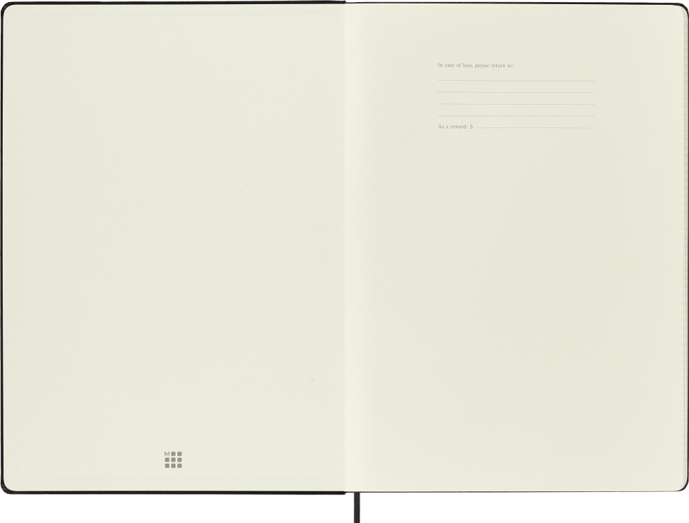 Блокнот Moleskine CLASSIC QP111 A4 192стр. клетка твердая обложка черный