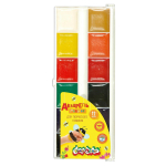 Акварель медовая 12 цветов, с кистью, пластик (Каляка-Маляка)