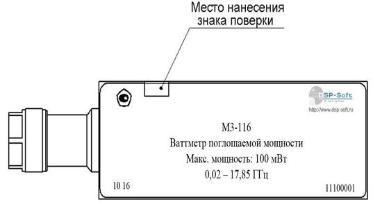 М3-116, Ваттметры поглощаемой мощности, № в ГРСИ РФ - 66778-17