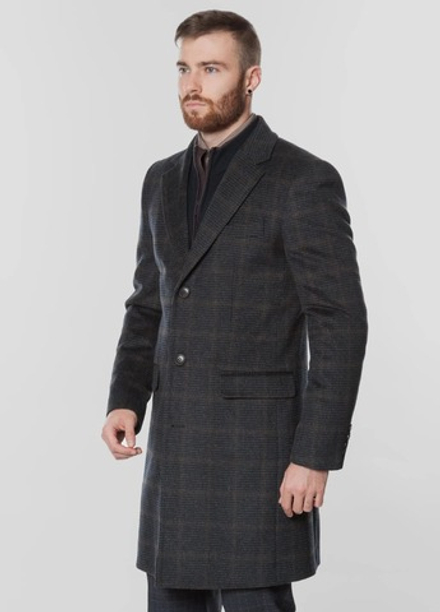 Мужское пальто (темно-серое) Н2