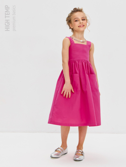 Сарафан из хлопка с бантом на спинке