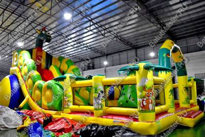 Надувной батут "Прерия" 15*9*7 м