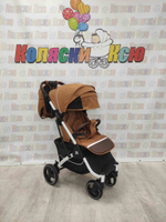 Коляска прогулочная Baballo Future 2024 коричневая (белая рама)