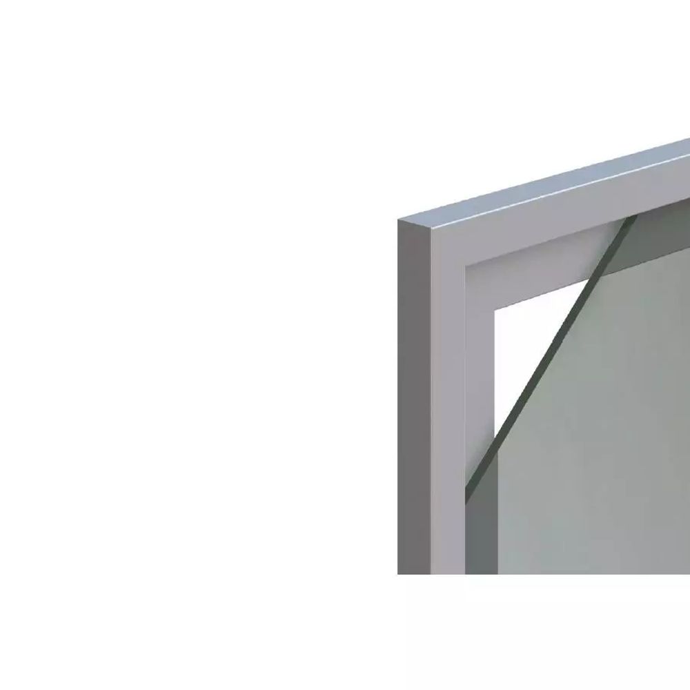Алюминиевый рамочный профиль для фасадов, Серебро матовое, купить с доставкой, Казахстан