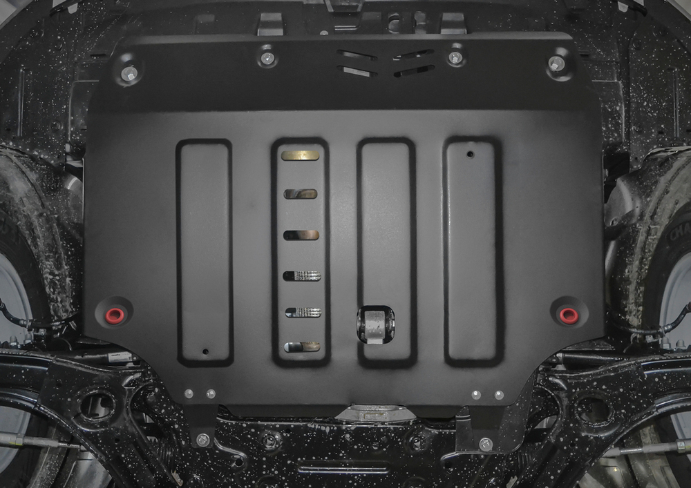 Защита картера и КПП АвтоБроня для Changan CS35 Plus (V - 1.6) 2018-н.в., штампованная, сталь 1.8 мм, с крепежом, 111.08907.1