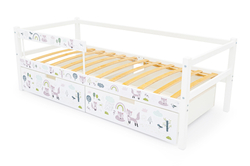 Детская кровать тахта Бельмарко Svogen белый лисята