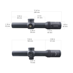 Оптический прицел Vector Optics FFP Continental x6 1-6x28 ( Сетка VCT-BNW / с подсветкой )