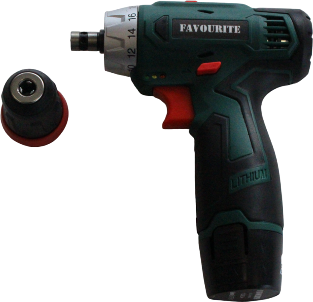 Акк. дрель-шуруповёрт FAVOURITE DC 12MF 12В, 2Ач, 22Нм Li-ion съём.патрон (101121312)