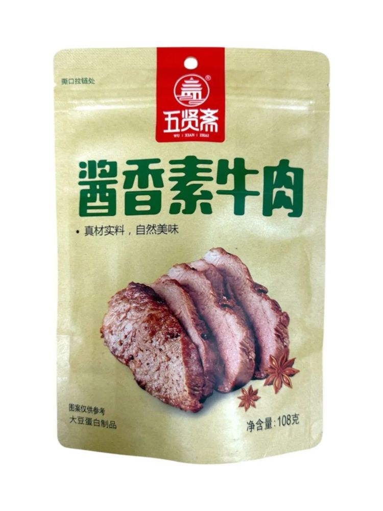 Мясо соевое Wuxianzhai с соевым соусом 108 г x 4 шт