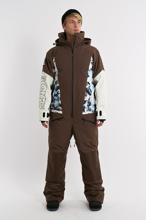 Комбинезон COOLZONE VETER коричневый/принт гора/белый