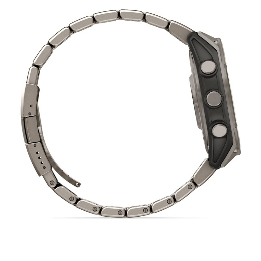 Смарт-часы Garmin Fenix 8, AMOLED Sapphire,Titanium, светло-серый титановый браслет, 010-02904-40