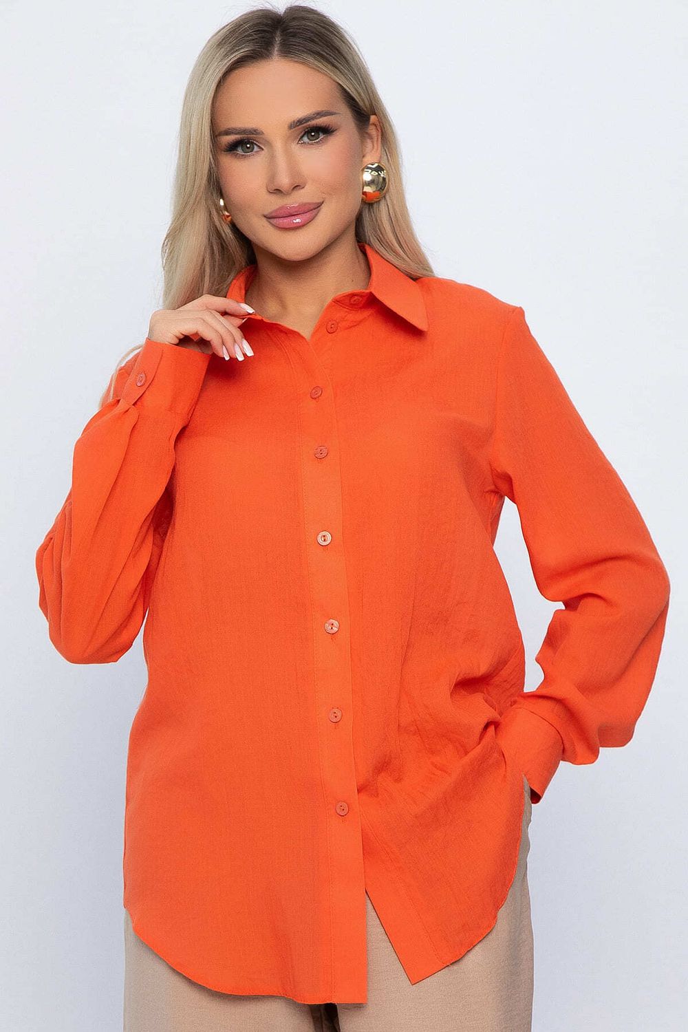 Рубашка Воздушное настроение (оранжевая) Б13827-7М LT Collection