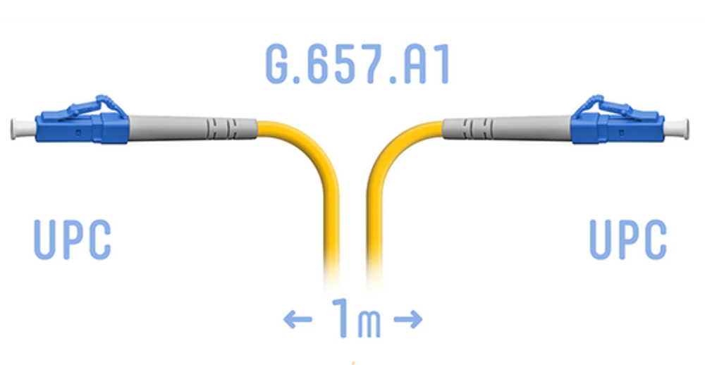 Патчкорд оптический LC/UPC SM G.657.A1 1 метр