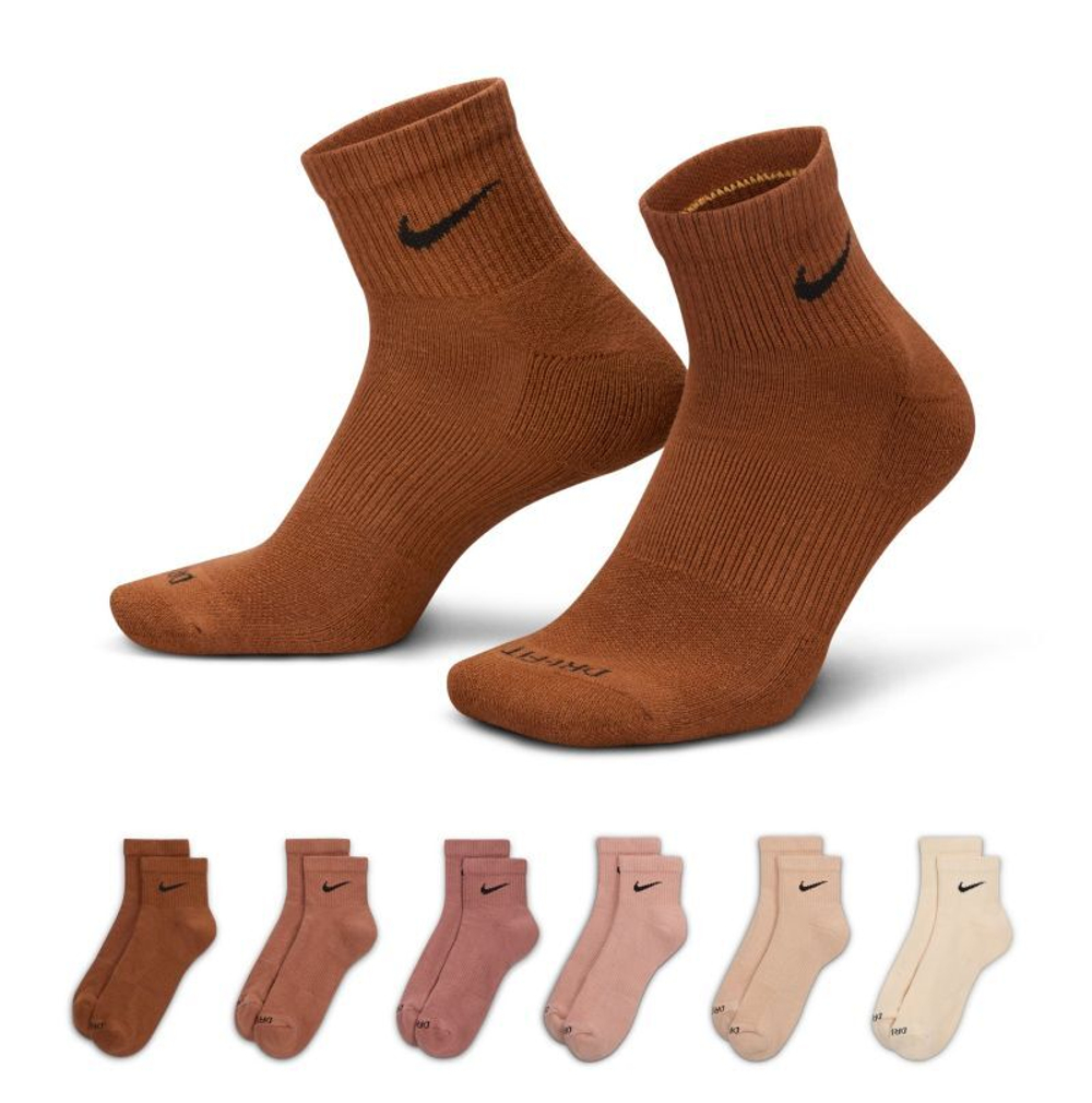 Теннисные носки Nike Everyday Plus Cushion Crew 6P - multicolor