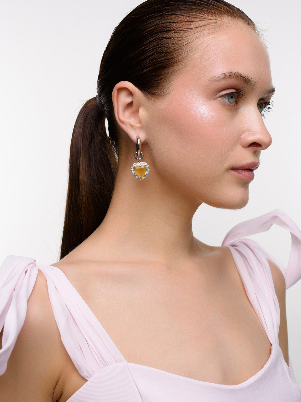 Серьги "Soul Yellow Matte" Silver