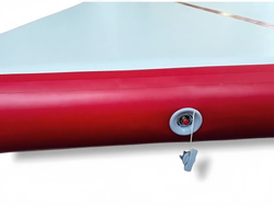 Надувная акробатическая дорожка гимнастическая "StarTrack" - 10х2х0,21м. (ЦВЕТ:СЕРЫЙ)