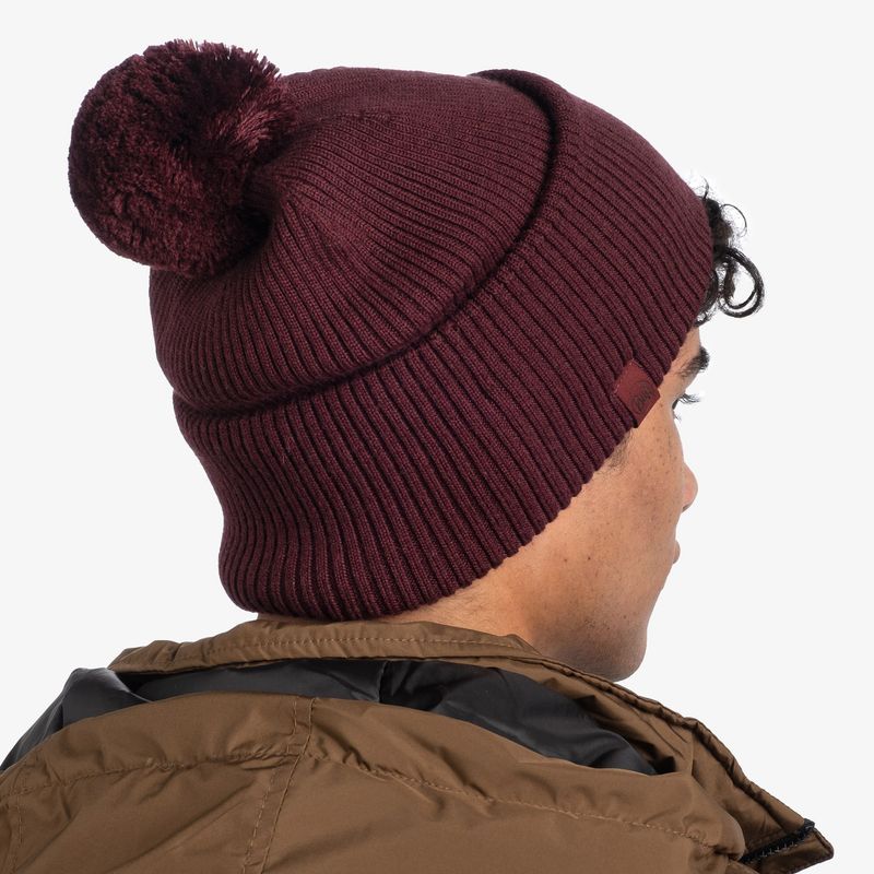 Вязаная шапка Buff Hat Knitted Tim Maroon Фото 6