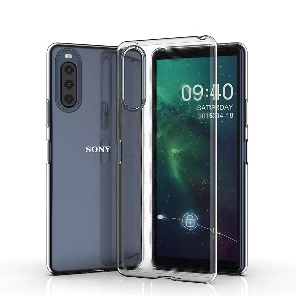 Ультратонкий прозрачный силиконовый чехол для Sony Xperia 10 II, 10-2 (Mark 2) с 2020 года, серия Ultra Clear от Caseport