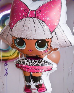 F Шар фигура Фигура Куклы ЛОЛ DIVA дива 34" 85 см (H) х 64 см (W) (БГ-23)