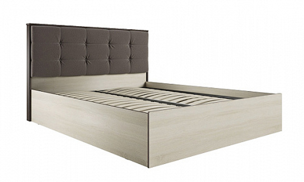 Кровать 160х200 с ортопедическим основанием Лирика ЛК-2, кофе