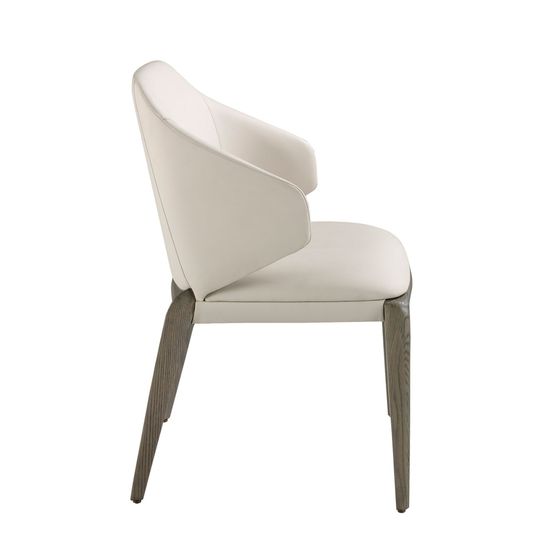 Стул 5123/ACH23016 из экокожи кремового цвета Испания 