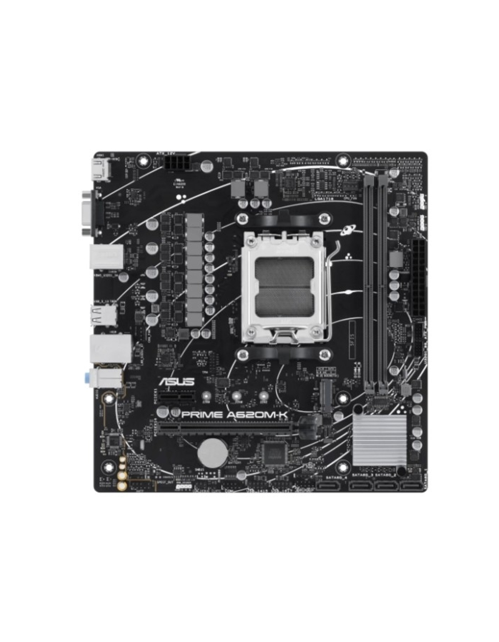 Материнская плата ASUS PRIME A620M-K, SocketAM5, AMD A620, mATX, Ret